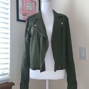 INC - Moto jacket - dark green